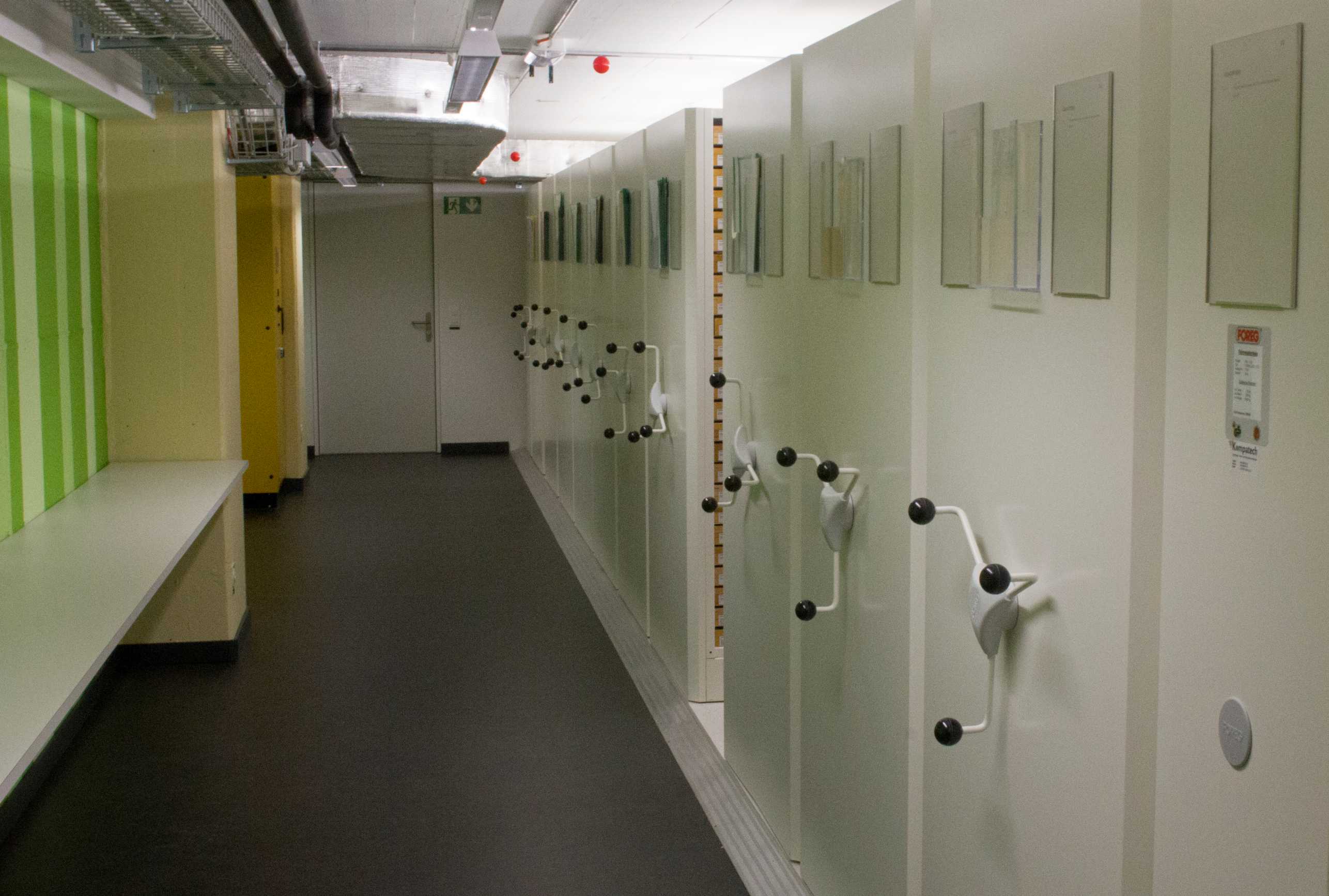 Enlarged view: Compact shelving